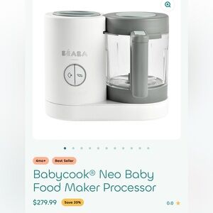 Beaba Babycook Neo Baby Food Maker (Steamer & Food Processor)